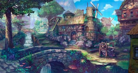 Magical village sceneries available for purchase